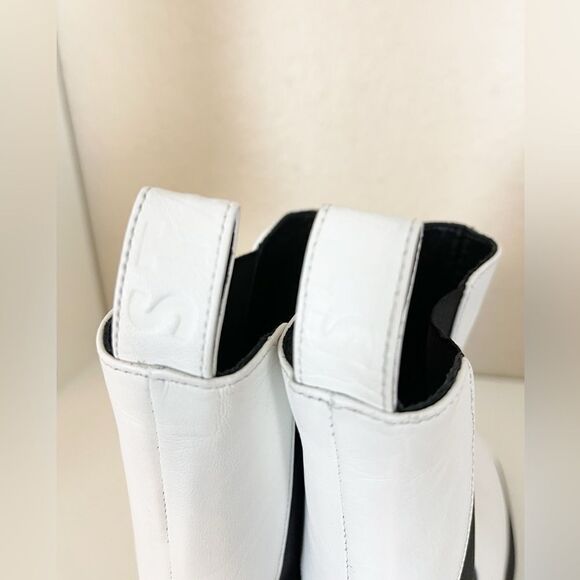 STAUD Palamino Chelsea Boot PLATFORM LEATHER WHITE 38/7.5 - Picture 8 of 12